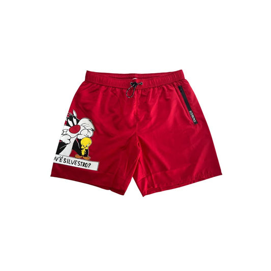 Iceberg Rotes Polyester Männer schwimmen kurz