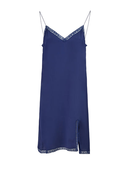 Gucci Blaues Kleid aus Viskose und Baumwolle, mittellang