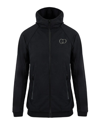 Gucci Schwarzes Polyamid-Kapuzen-Sweatshirt
