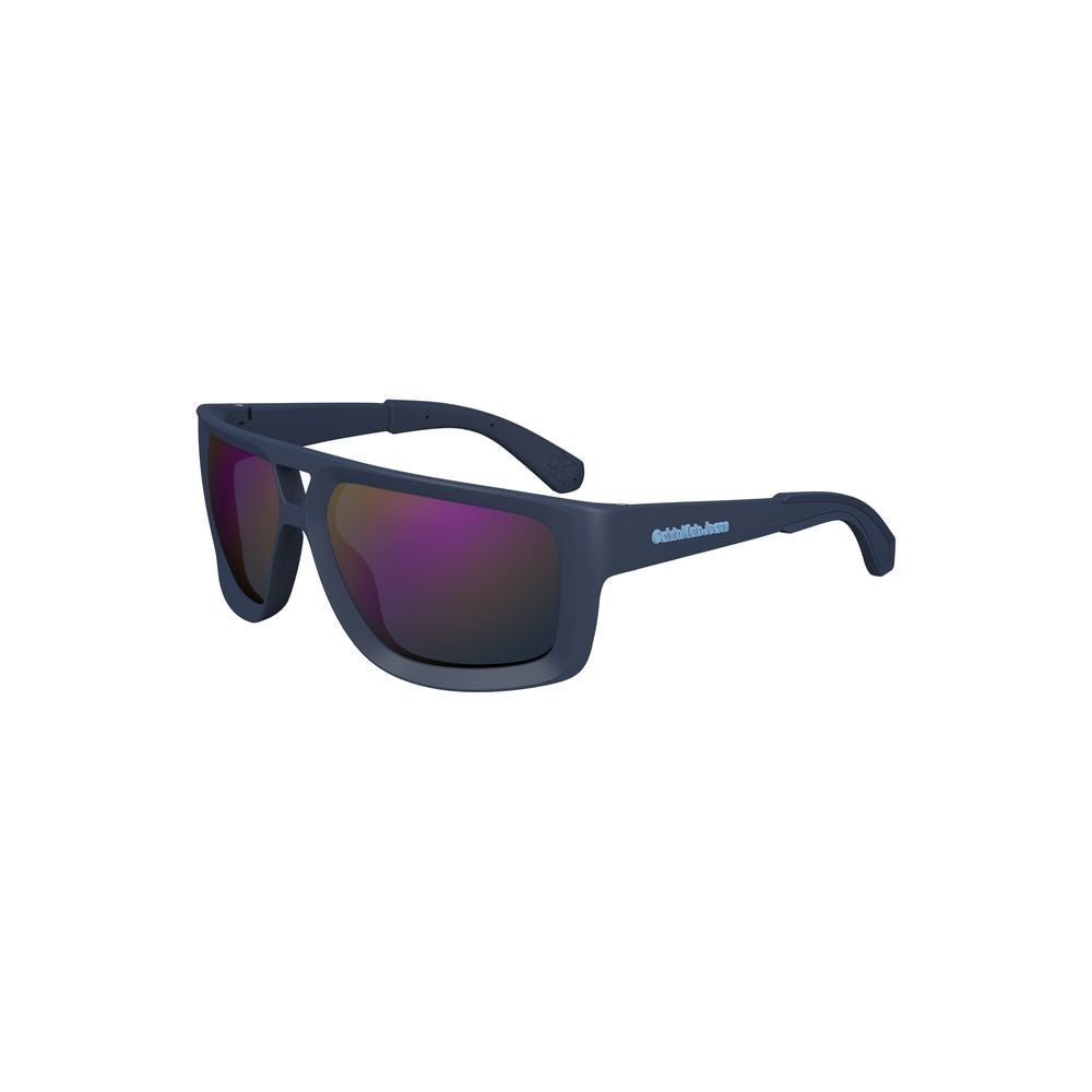 Calvin Klein Blaue Plastik-Sonnenbrille für Männer