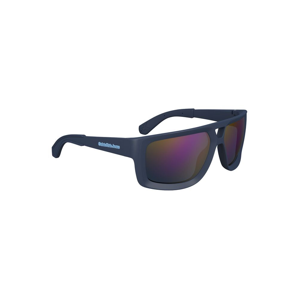 Calvin Klein Blaue Plastik-Sonnenbrille für Männer