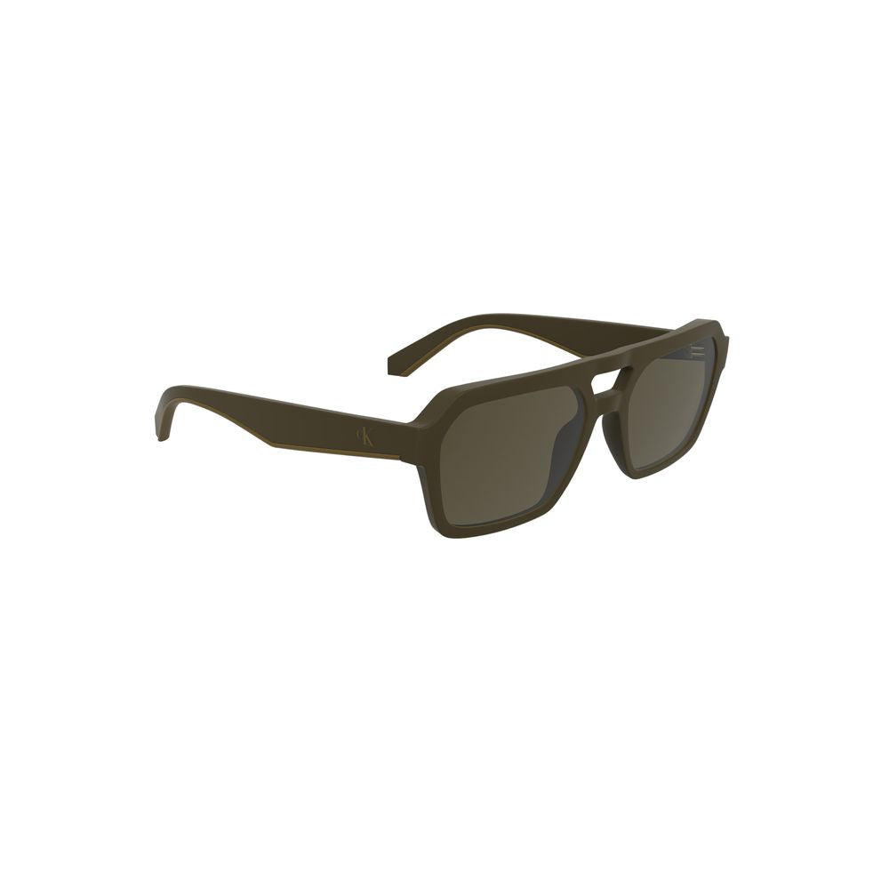 Calvin Klein Braunes biobasiertes Gewebe Männer Sonnenbrille