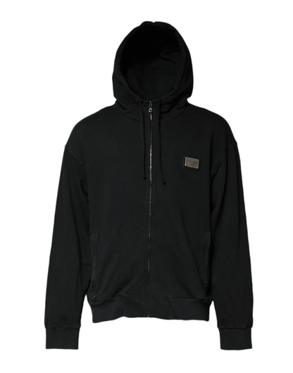 Dolce & Gabbana Schwarzes Logo Sweatshirt mit Kapuze Herren Sweatshirt Pullover