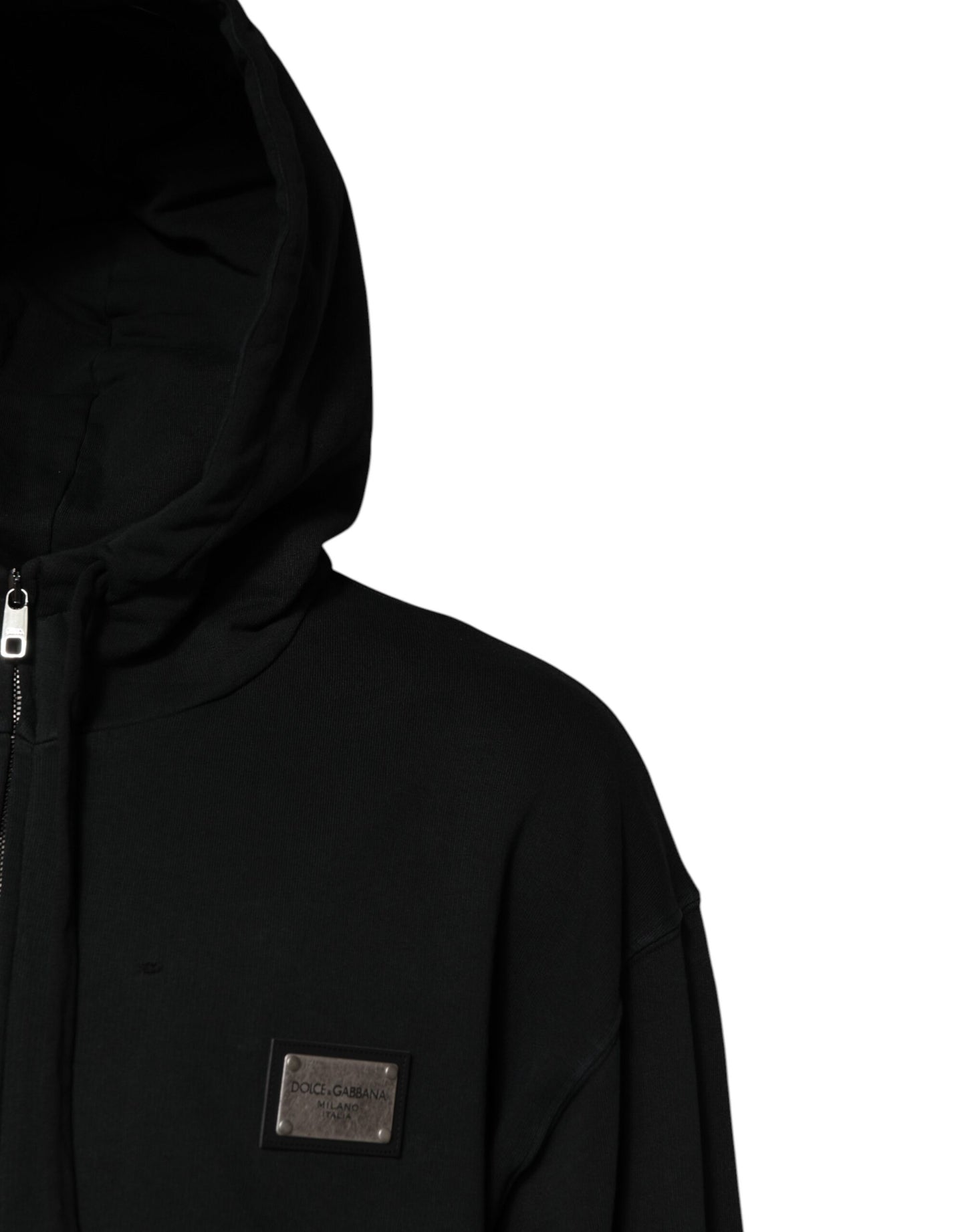 Dolce & Gabbana Schwarzes Logo Sweatshirt mit Kapuze Herren Sweatshirt Pullover