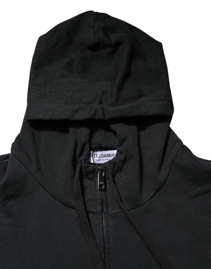 Dolce & Gabbana Schwarzes Logo Sweatshirt mit Kapuze Herren Sweatshirt Pullover