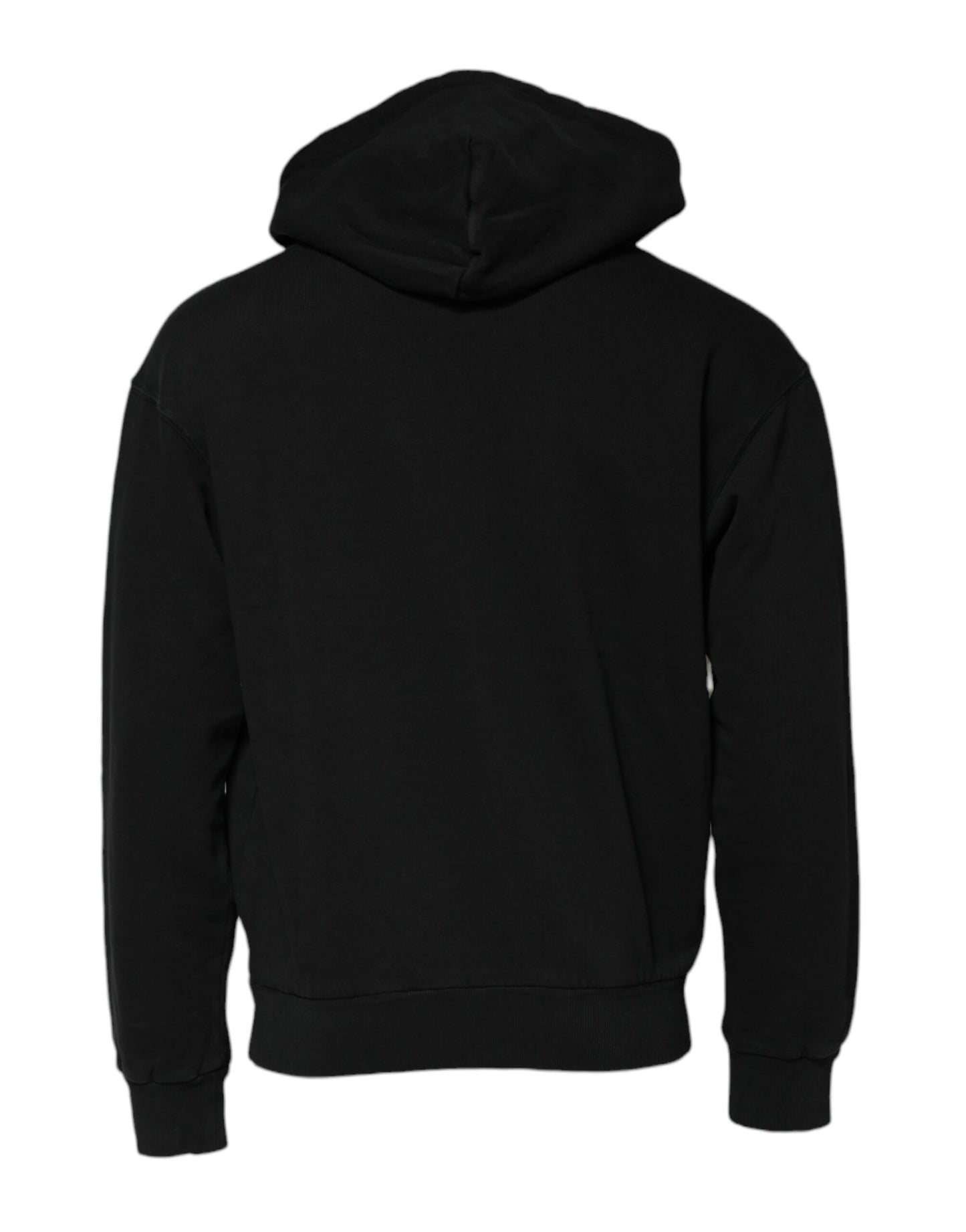 Dolce & Gabbana Schwarzes Logo Sweatshirt mit Kapuze für Männer Pullover mit Reißverschluss