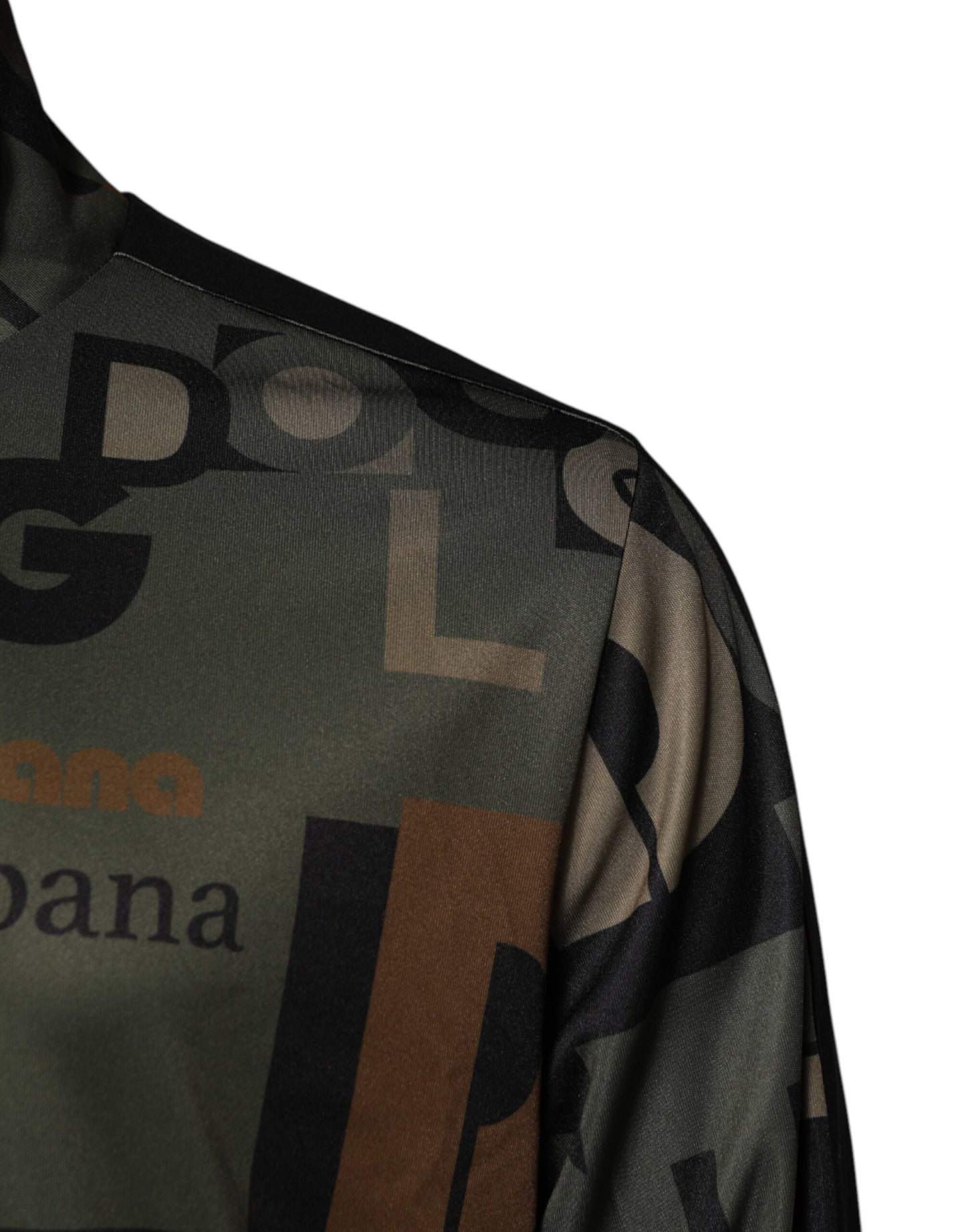 Dolce & Gabbana Mehrfarbiger Logo-Bomberpullover mit durchgehendem Reißverschluss für Männer