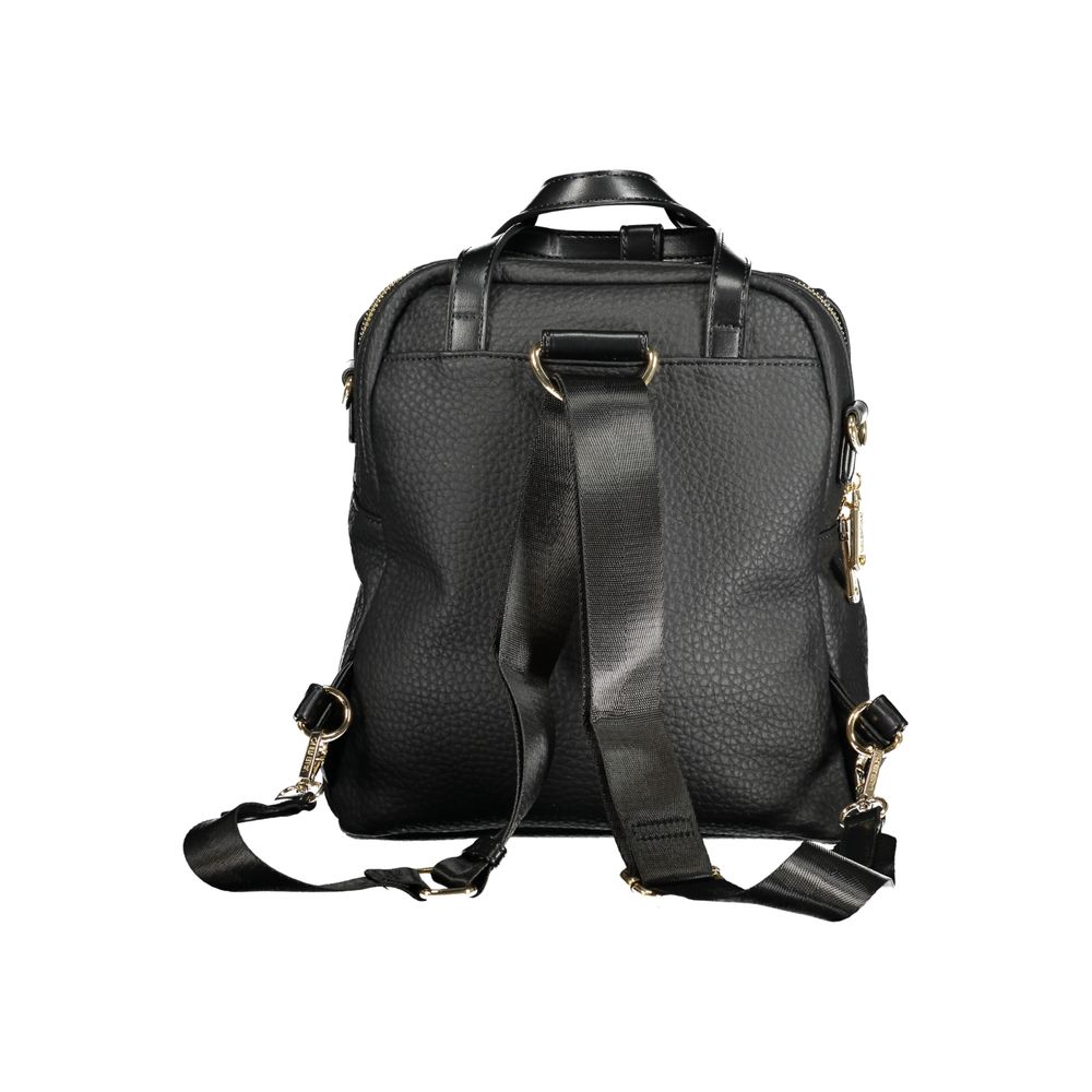 Mario Valentino Schwarzer Polyethylen-Rucksack für Frauen
