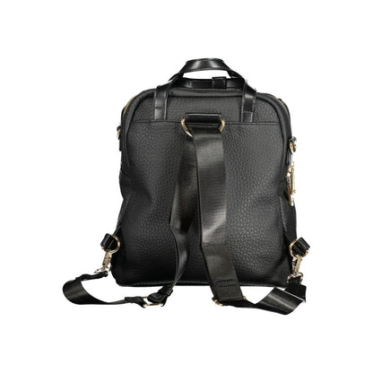 Mario Valentino Schwarzer Polyethylen-Rucksack für Frauen