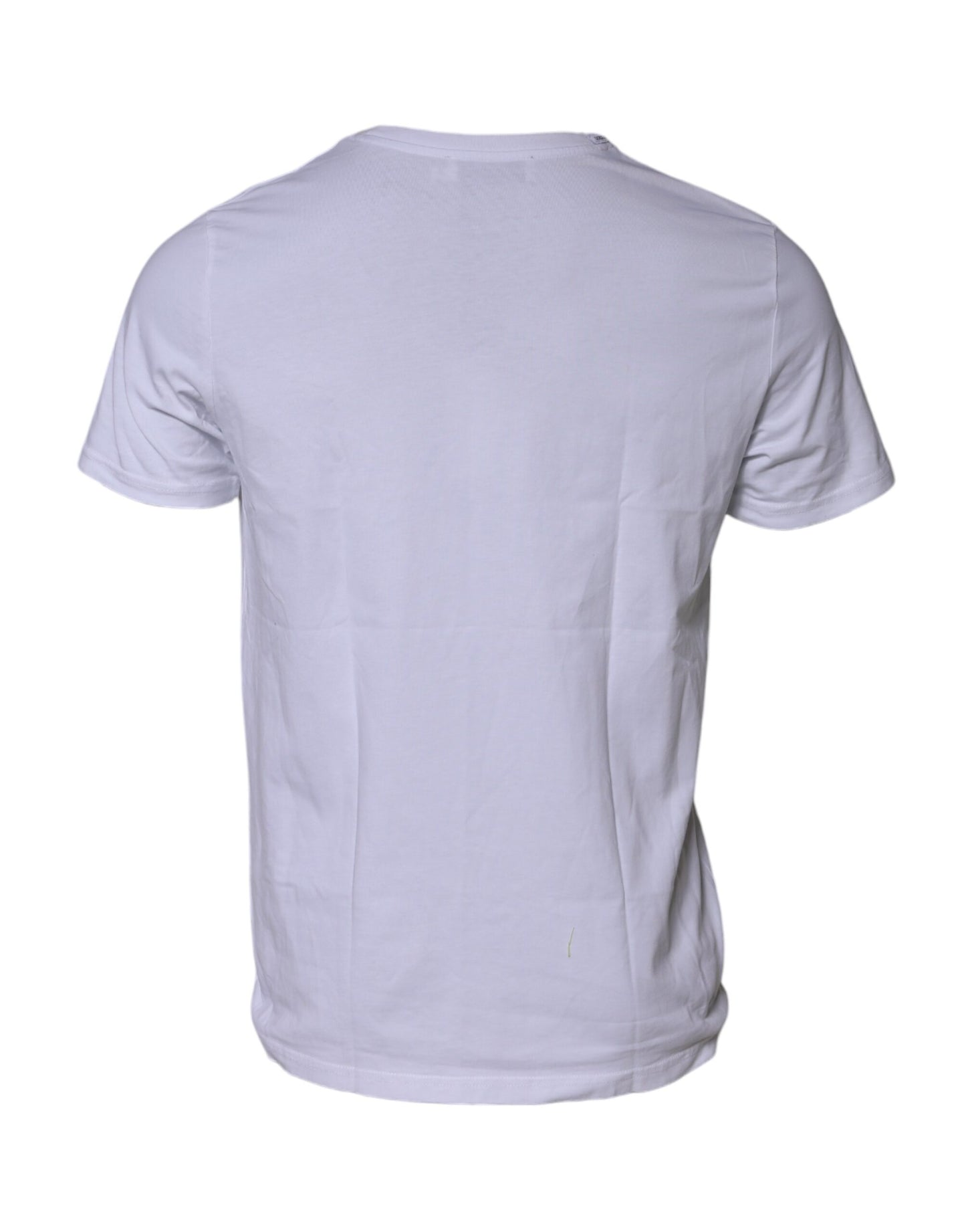 Dolce & Gabbana Weißes DG Logo Print Kurzarm-T-Shirt