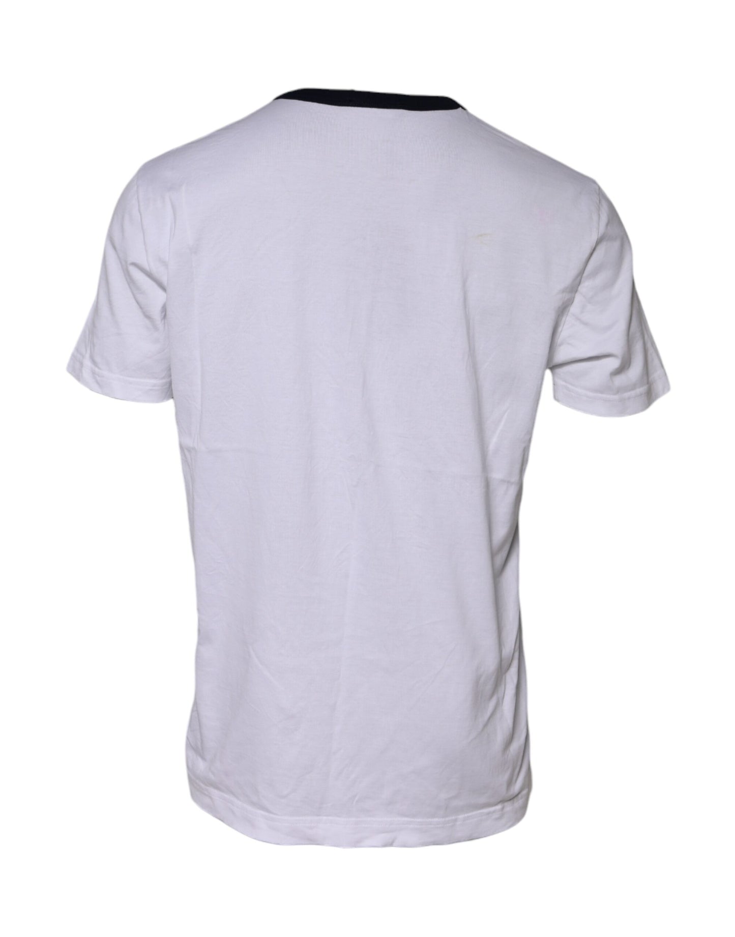 Dolce & Gabbana Weißes DG Logo Print Kurzarm-T-Shirt