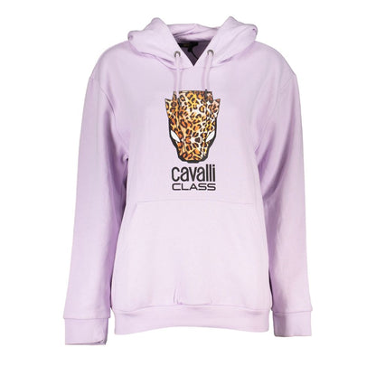 Cavalli Class Lila Baumwolle Frauen Pullover