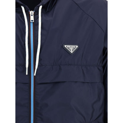 Prada Wasserdichte Jacke mit Kapuze