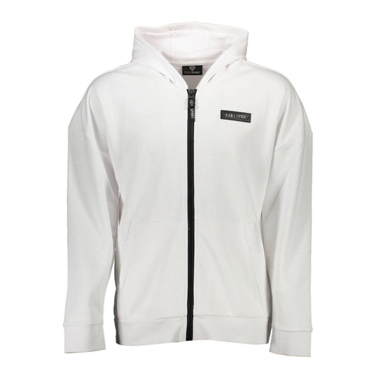 Plein Sport Herrenpullover aus weißer Baumwolle