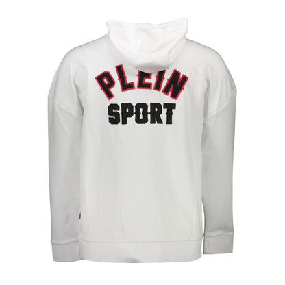 Plein Sport Herrenpullover aus weißer Baumwolle