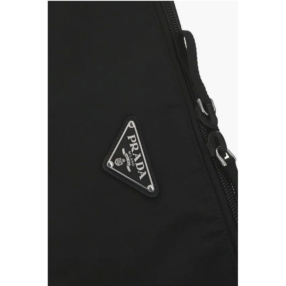 Prada Re-Nylon Skitasche mit Logo-Applikation