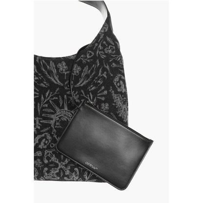 Off-White Bedruckte METROPOLITAN Hobo-Tasche