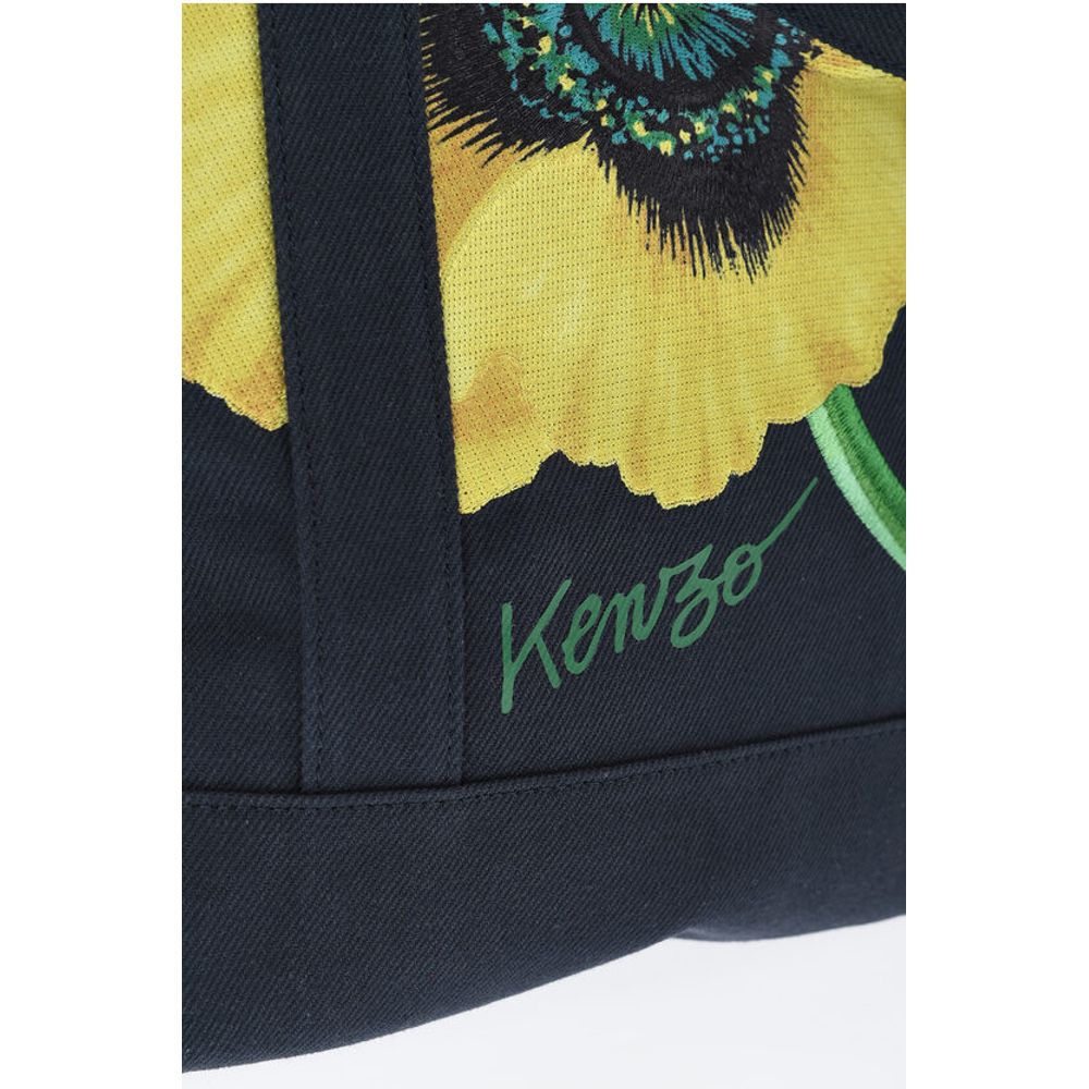 Kenzo Baumwoll-Twill-Tasche mit Maxi-Stickerei