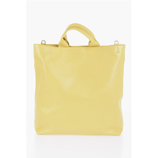 Jil Sander Leder Tote Bag mit abnehmbarem Schulterriemen