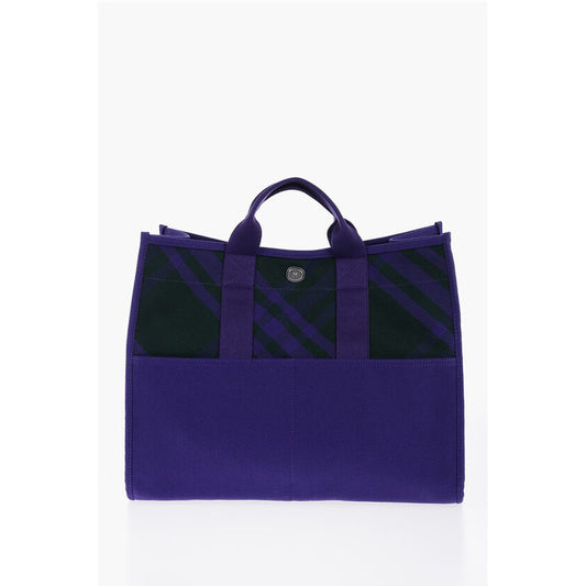 Burberry Karierte Shopper-Tasche mit Außentaschen