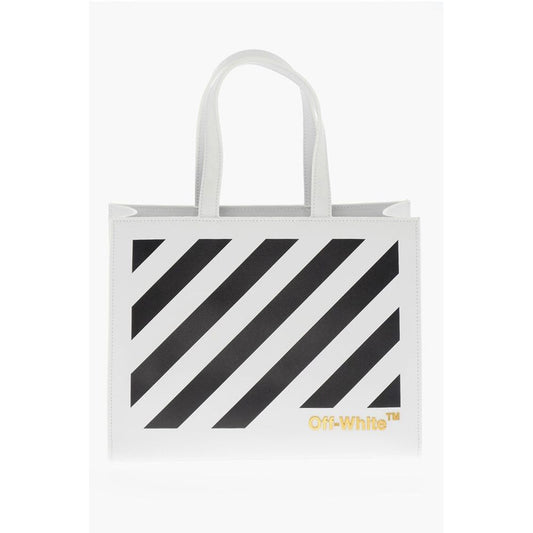 Off-White Bedruckte Tote Bag aus Leder