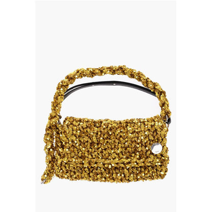 Jil Sander Gestrickte Umhängetasche mit Pailletten