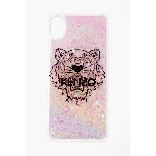 Kenzo Iphone XS MAX Hartschale mit fließender Flüssigkeit und Glitter