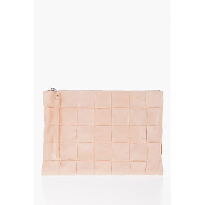 Bottega Veneta Leder Clutch mit Flechtmuster