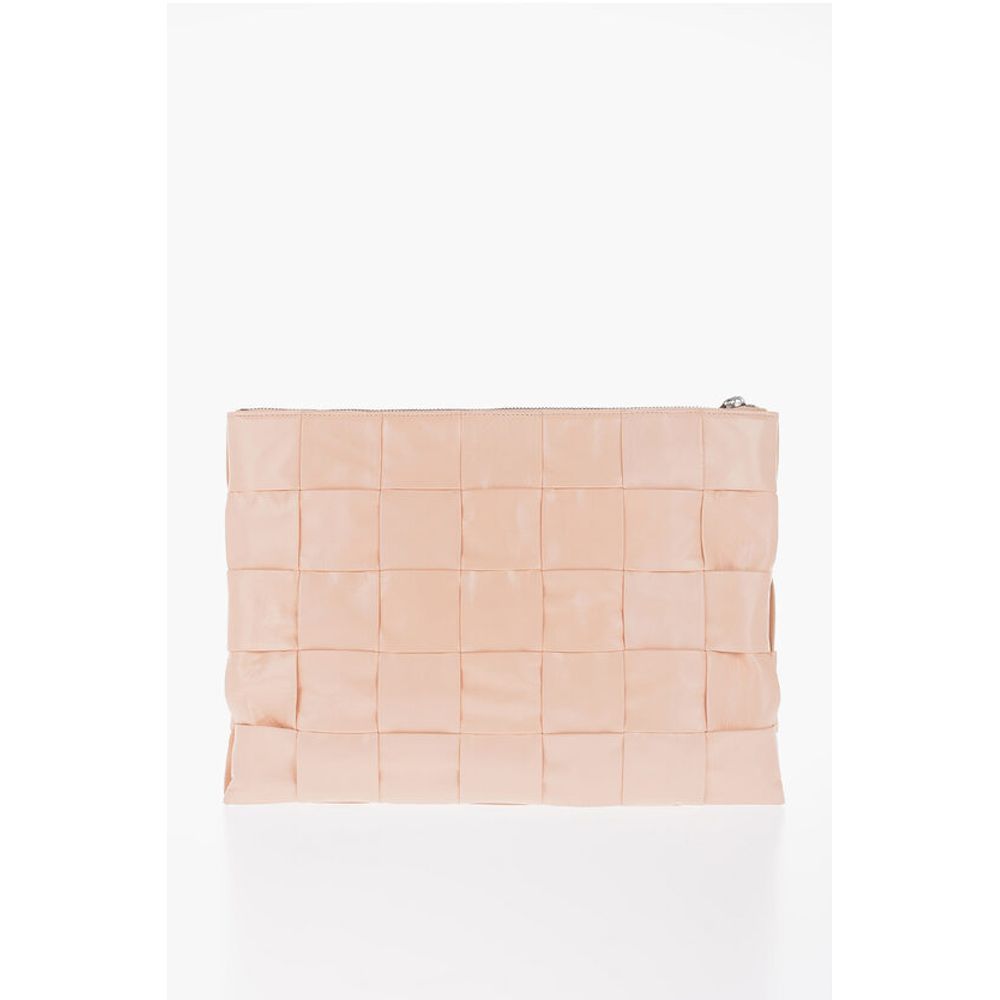 Bottega Veneta Leder Clutch mit Flechtmuster