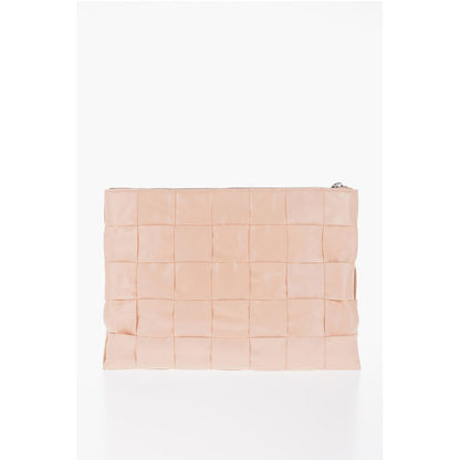 Bottega Veneta Leder Clutch mit Flechtmuster