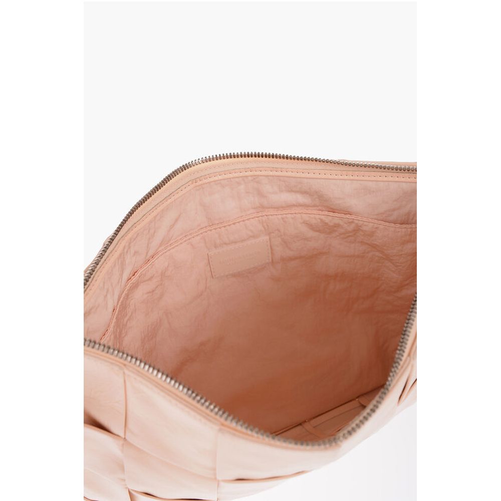 Bottega Veneta Leder Clutch mit Flechtmuster