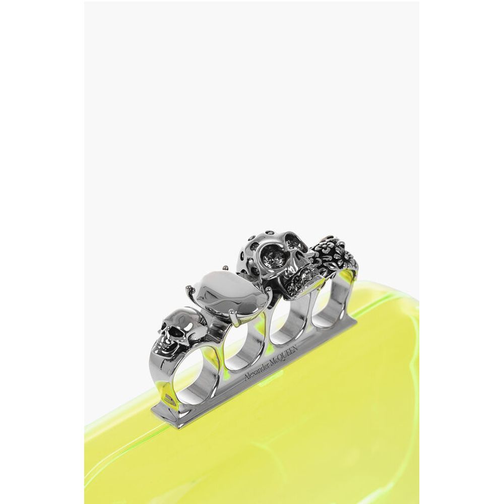 Alexander McQueen Durchsichtige FOUR RING Hartschalentasche
