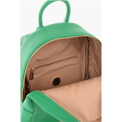 Moschino LOVE Rucksack aus strukturiertem Kunstleder mit geprägtem goldenem Maxi-Logo