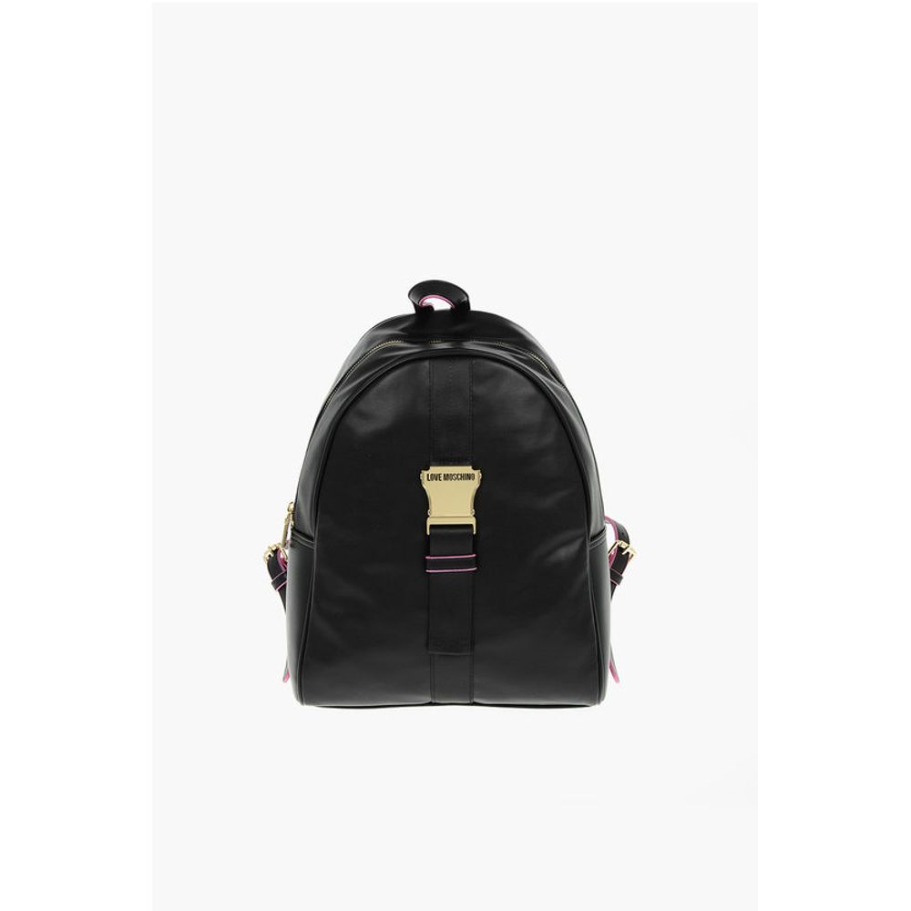 Moschino LOVE Rucksack mit Logo-Schulterriemen aus Kunstleder SAFETY