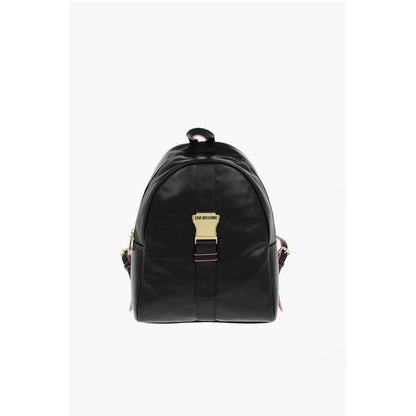 Moschino LOVE Rucksack mit Logo-Schulterriemen aus Kunstleder SAFETY