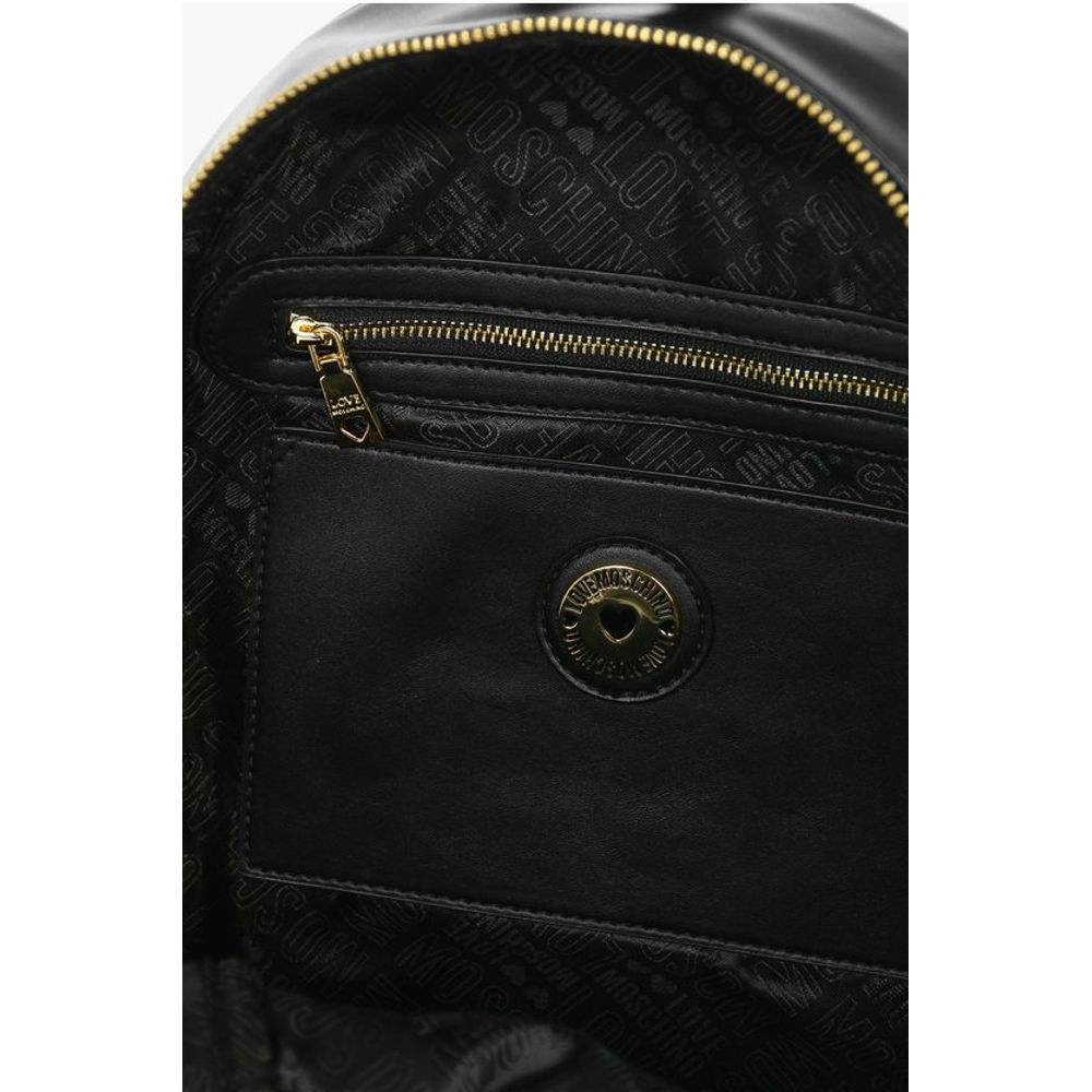 Moschino LOVE Rucksack mit Logo-Schulterriemen aus Kunstleder SAFETY