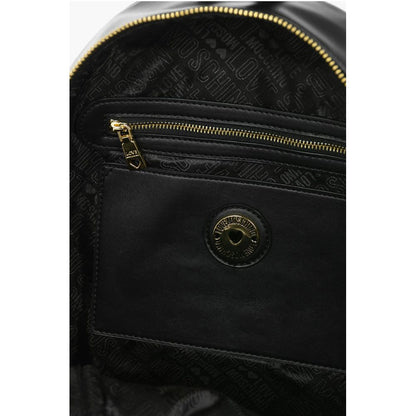 Moschino LOVE Rucksack mit Logo-Schulterriemen aus Kunstleder SAFETY