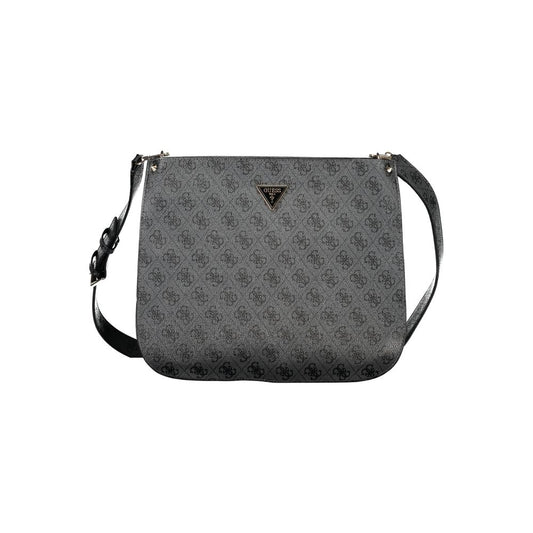 Guess Jeans Schwarze Polyethylen-Handtasche