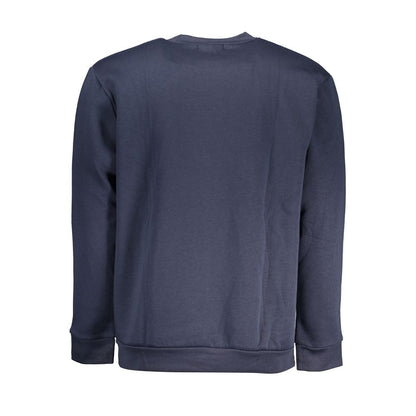 Cavalli Class Blauer Baumwollpullover für Männer
