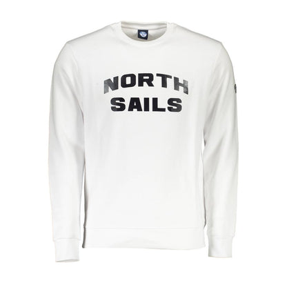 North Sails Weißer Baumwollpullover für Männer