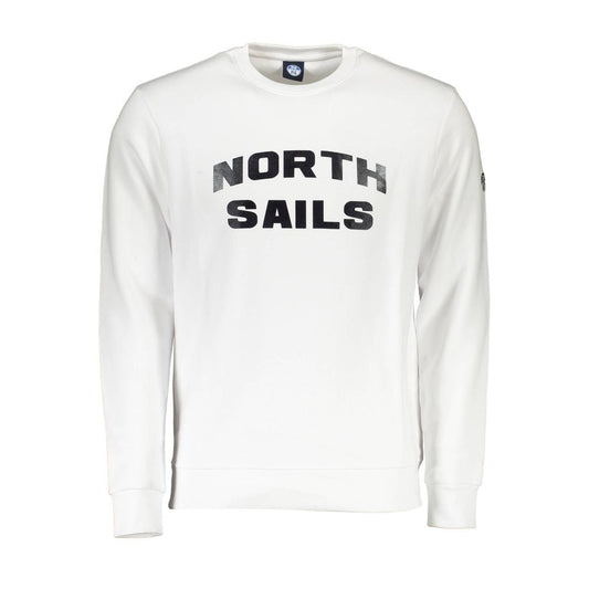 North Sails Weißer Baumwollpullover für Männer