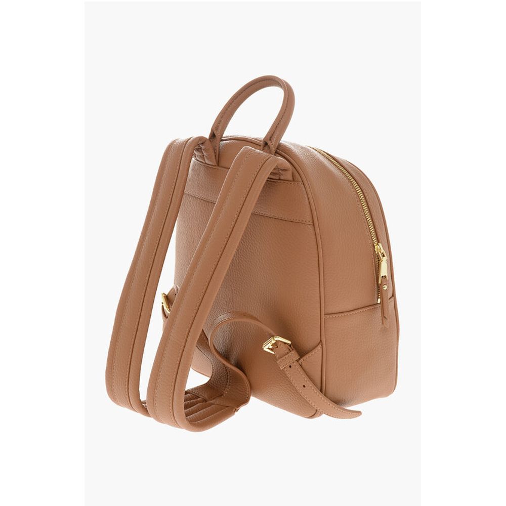 Moschino LOVE Rucksack aus strukturiertem Kunstleder mit geprägtem Logo