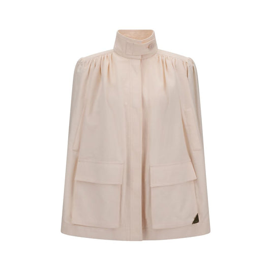 Chloé Geraffte Jacke aus Baumwoll-Gabardine