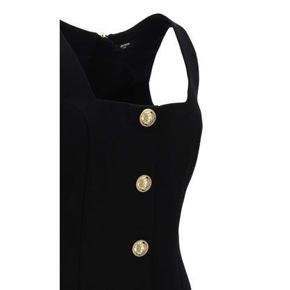 Balmain Schwarzes Kleid aus Wolle für Frauen