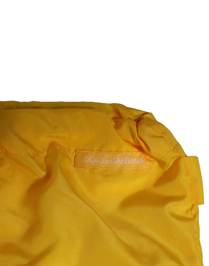 Dolce & Gabbana Gelbes Taillenband Logo Beachwear Brief Badebekleidung
