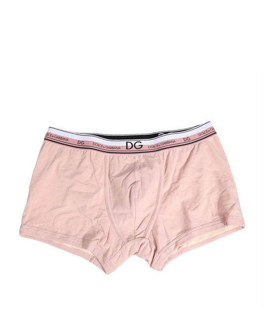 Dolce & Gabbana Peach Cotton Stretch Regular Boxer Unterwäsche