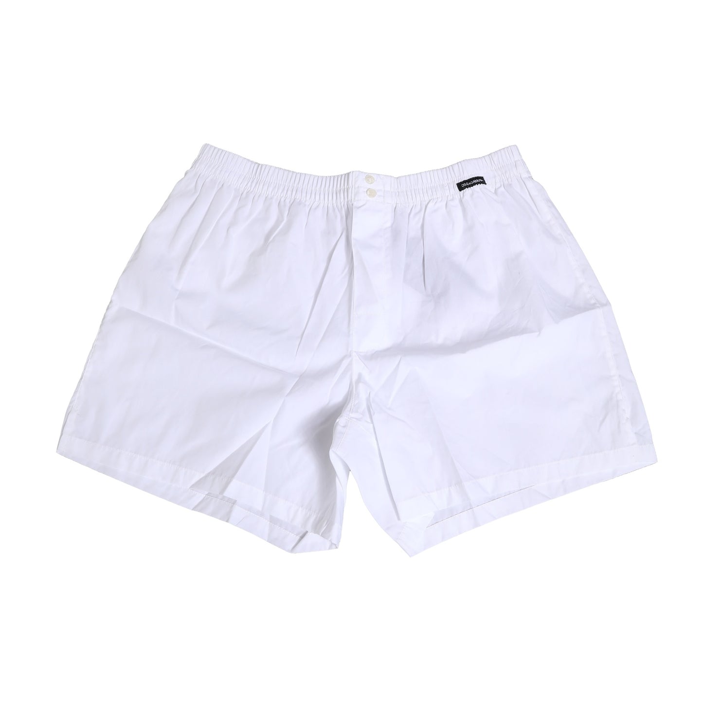 Dolce & Gabbana Weiße Baumwoll-Boxershorts Regular Unterwäsche