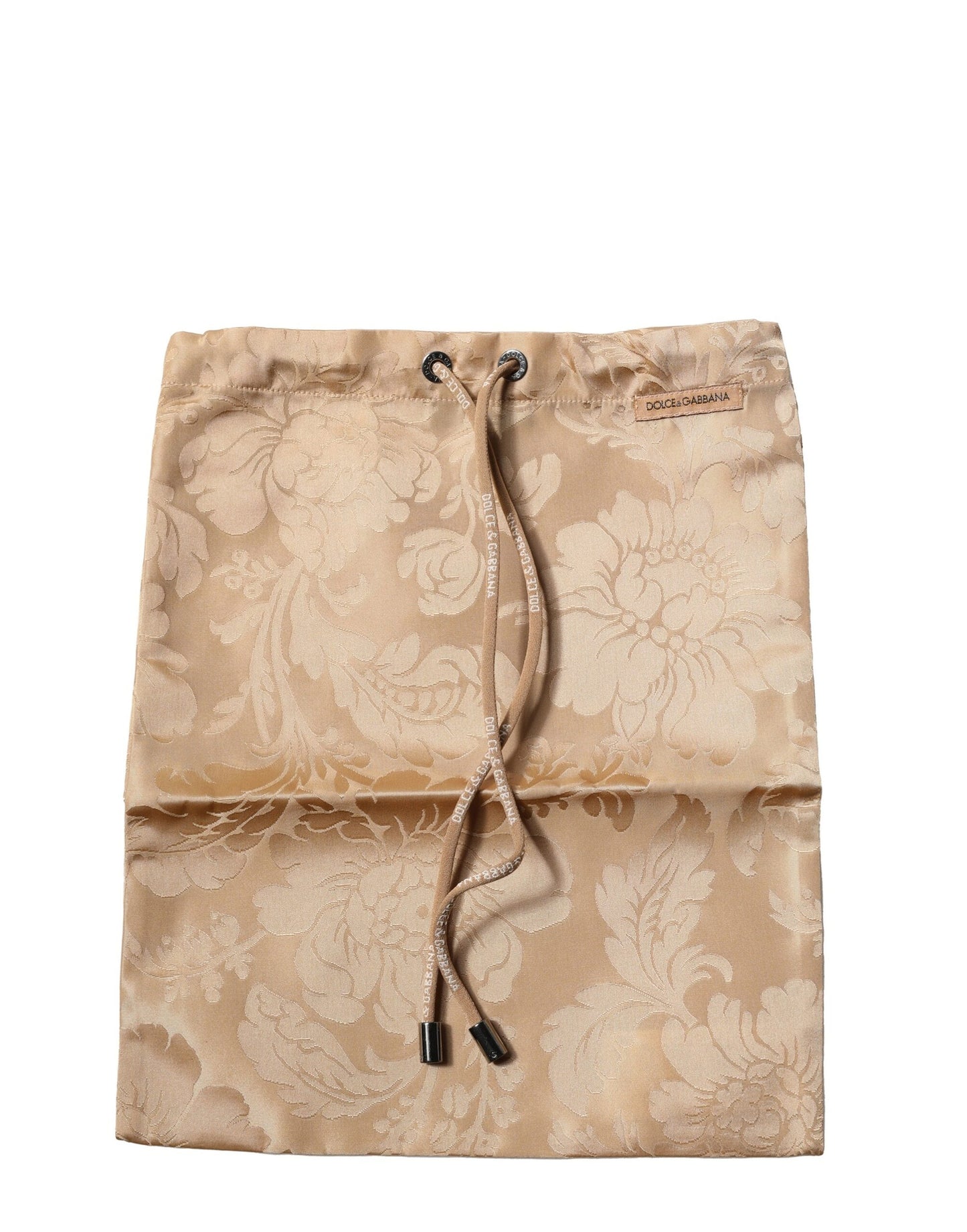 Dolce & Gabbana Brown Floral Jacquard Beachwear Shorts Bademode