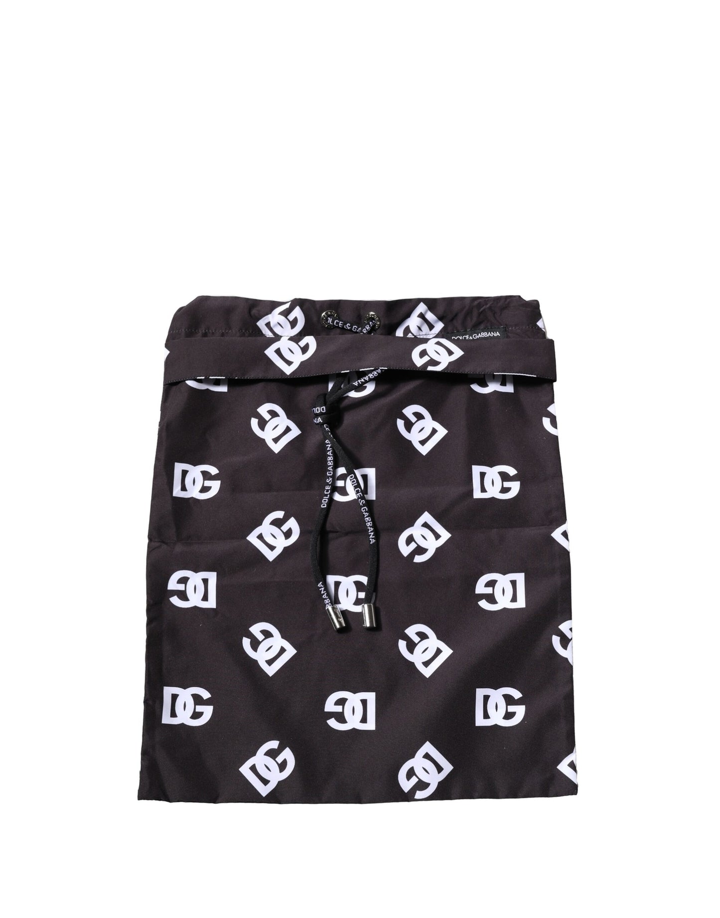 Dolce & Gabbana Schwarz DG Logo Print Beachwear Shorts Bademode