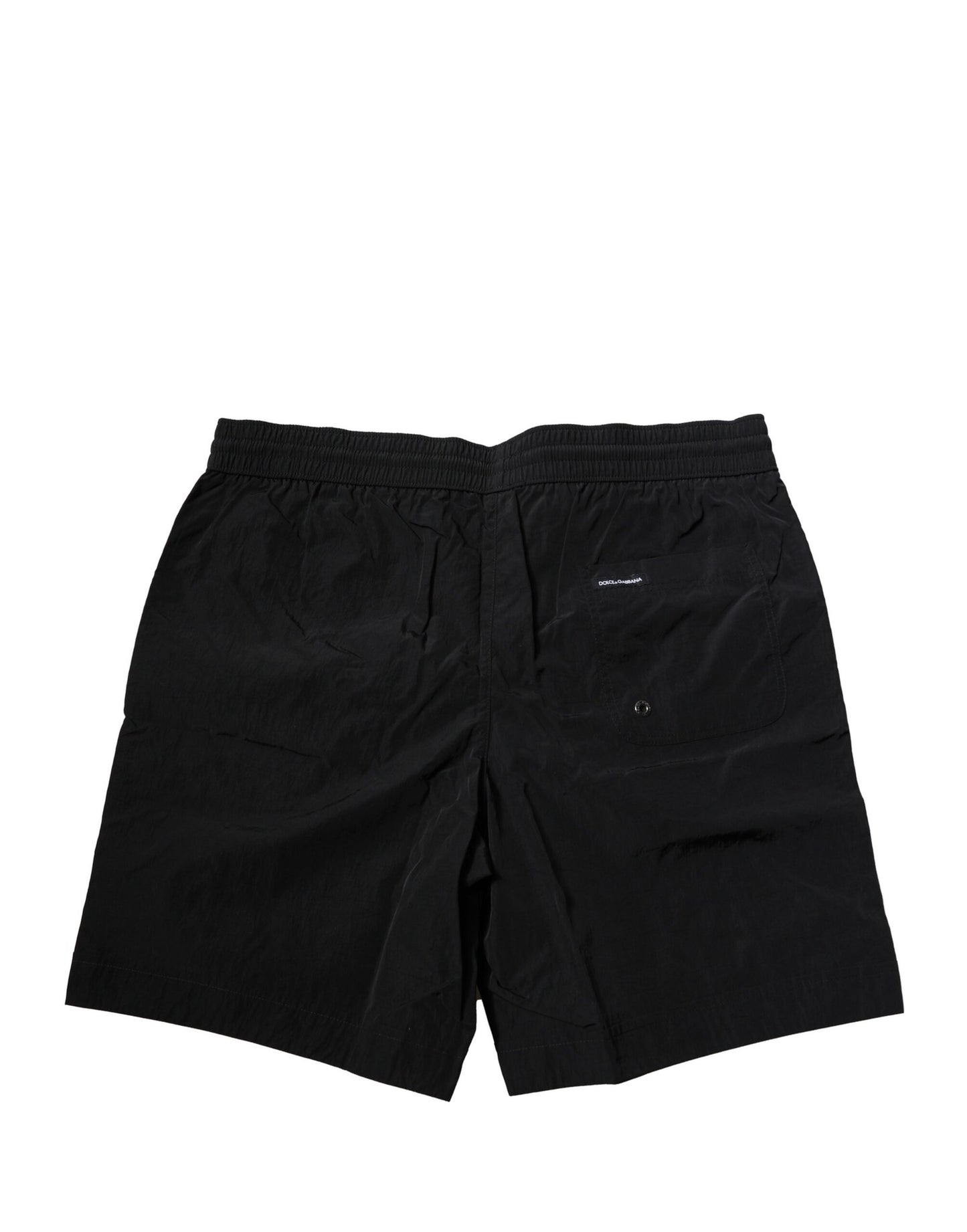 Dolce & Gabbana Schwarze Polyester Strandbekleidung Herren Shorts Bademode